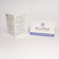 AcuPips product packaging with instructions on a white background